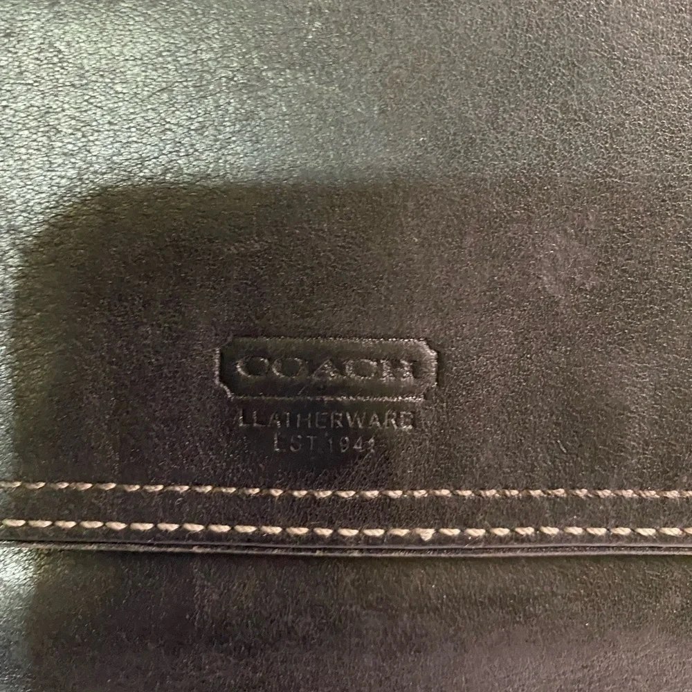 COPY - Coach vintage black leather wallet